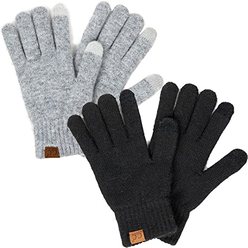 Warm Touchscreen Recycled Yarn Smart Tip Gloves