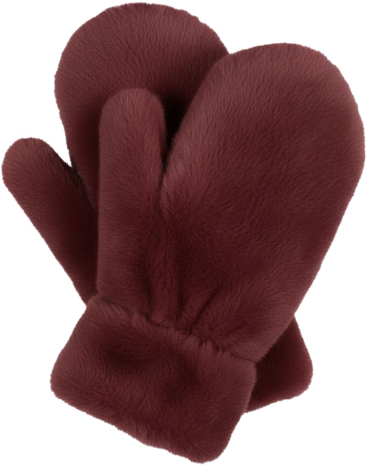 Fuzzy Faux Fur Mittens