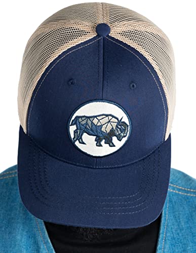 Buffalo Geometric Mesh Trucker Hat by Funky Junque