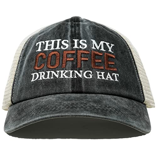 This is My Drinking Hat Cotton Mesh Baseball Cap by Funky Junque