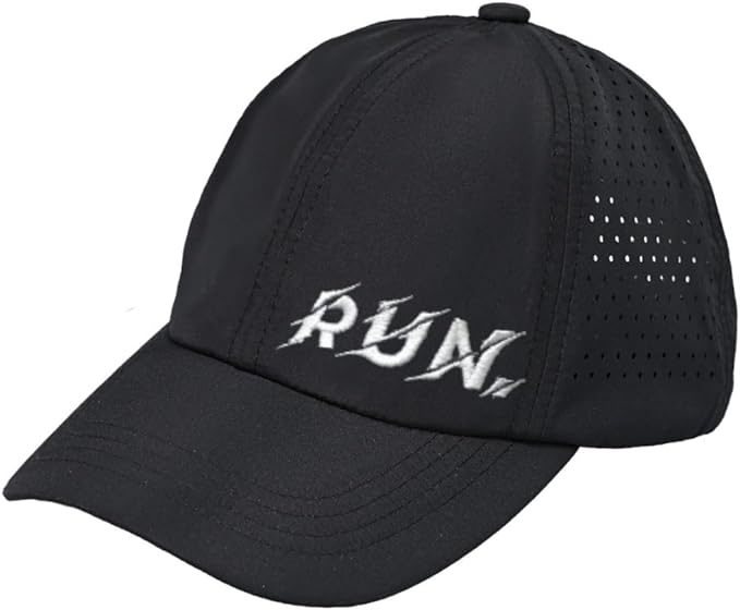 RUN Laser Cut Running Cap by Funky Junque