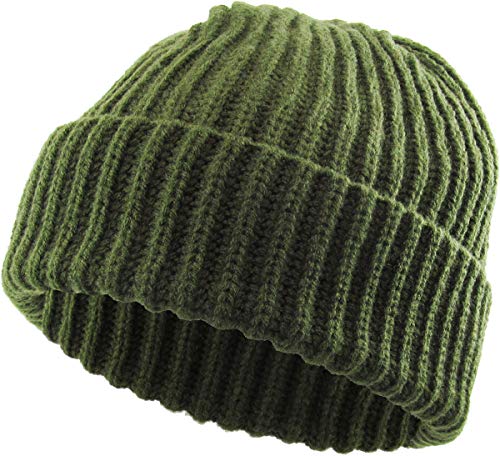 Ribbed Knit Stretch Beanie by Funky Junque