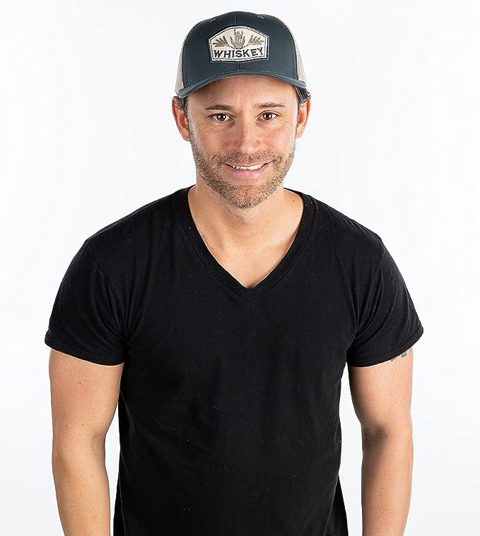 Bourbon & Whiskey Mesh Trucker Hat by Funky Junque