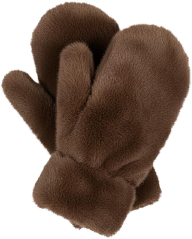 Fuzzy Faux Fur Mittens