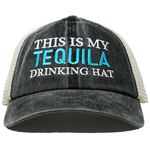 This is My Drinking Hat Cotton Mesh Baseball Cap by Funky Junque
