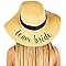Team Bride Embroidered Sun Hat by Funky Junque