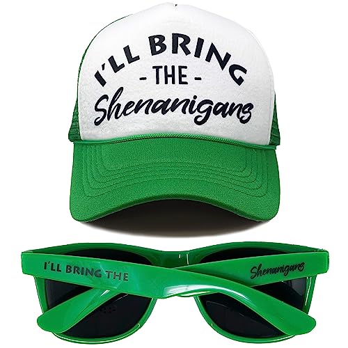 Foam Trucker & Sunglasses Bundle - I'll Bring The Shenanigans Pack by Funky Junque
