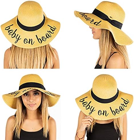 Baby on Board Embroidered Sun Hat by Funky Junque