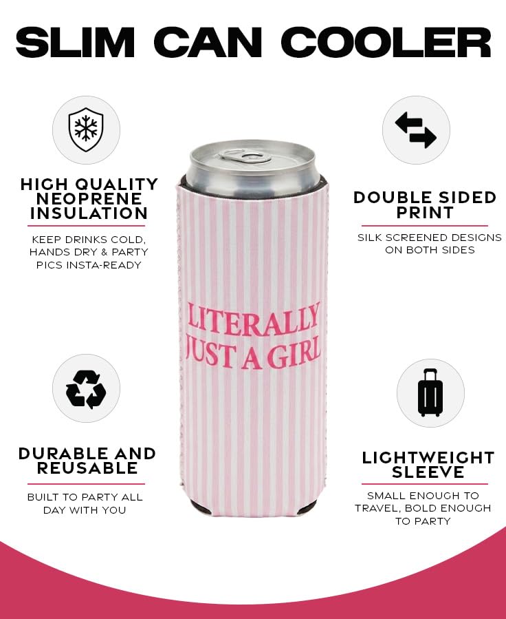 Slim Can Cooler 12 oz - Sayings