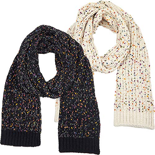 Chenille Confetti Winter Scarf by Funky Junque