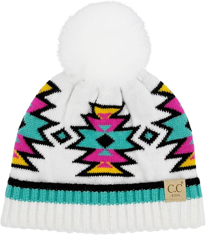 Kids Pom Beanie by Funky Junque