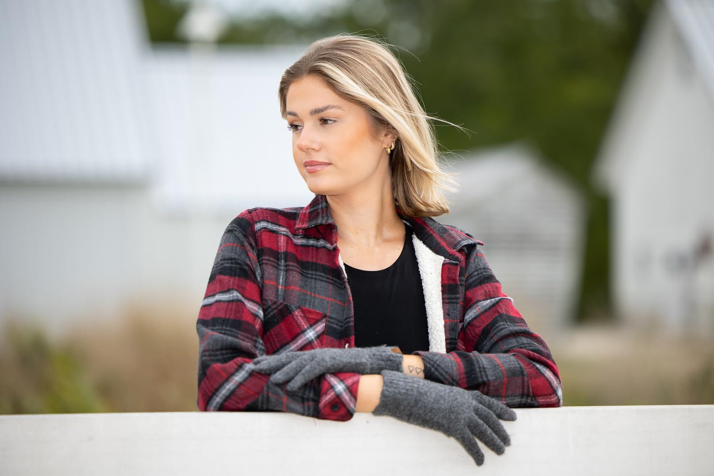 Warm Touchscreen Recycled Yarn Smart Tip Gloves