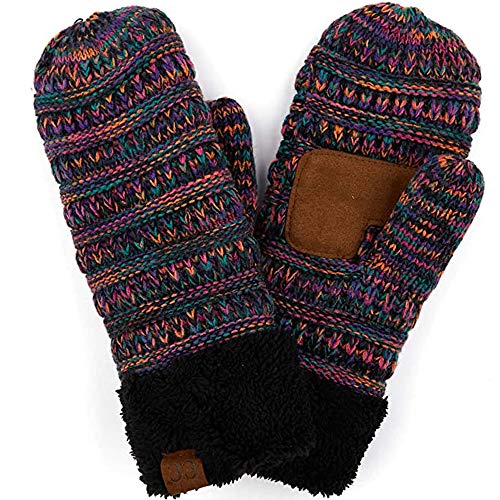 Multicolor Lined Mittens by Funky Junque