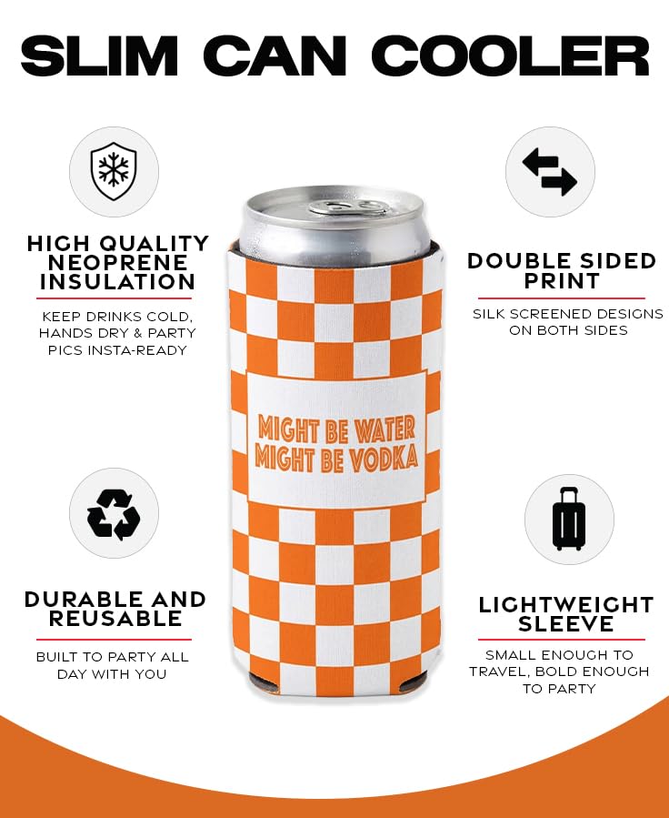 Slim Can Cooler 12 oz - Sayings