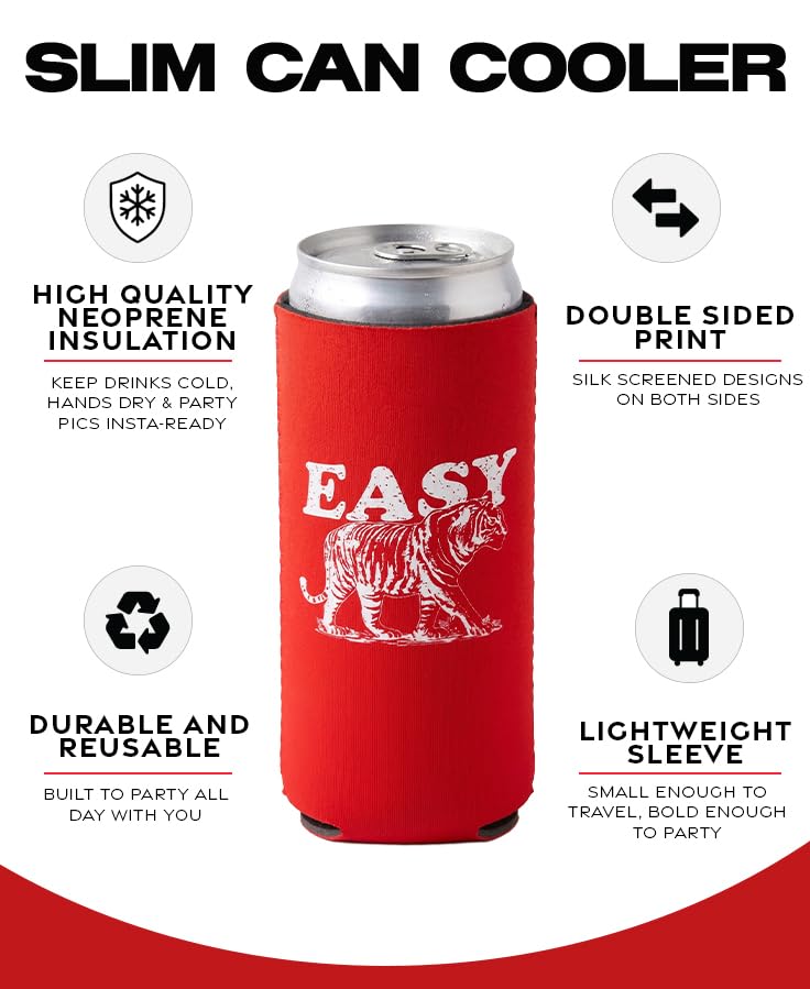 Slim Can Cooler 12 oz - Sayings