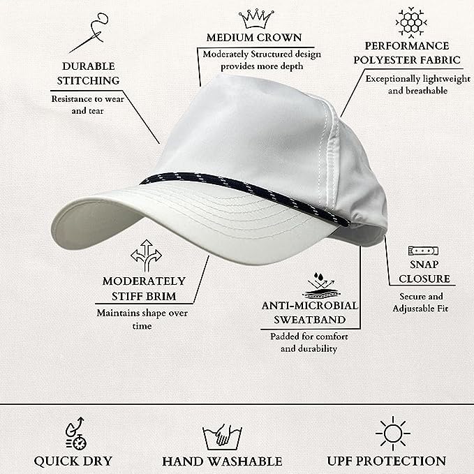 Retro Rope Golf Hats by Funky Junque