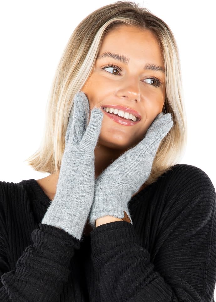 Warm Touchscreen Recycled Yarn Smart Tip Gloves