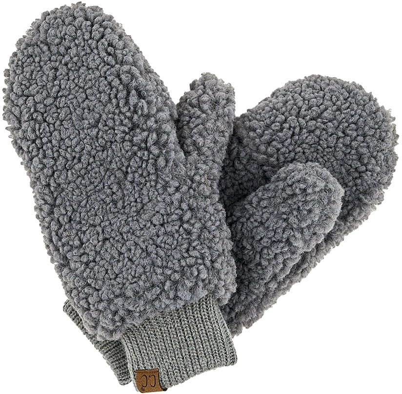 Faux Fur Convertible Mittens by Funky Junque