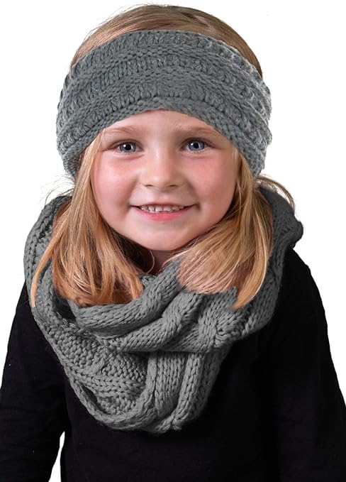 Kids Beanie & Infinity Scarf Matching Set by Funky Junque