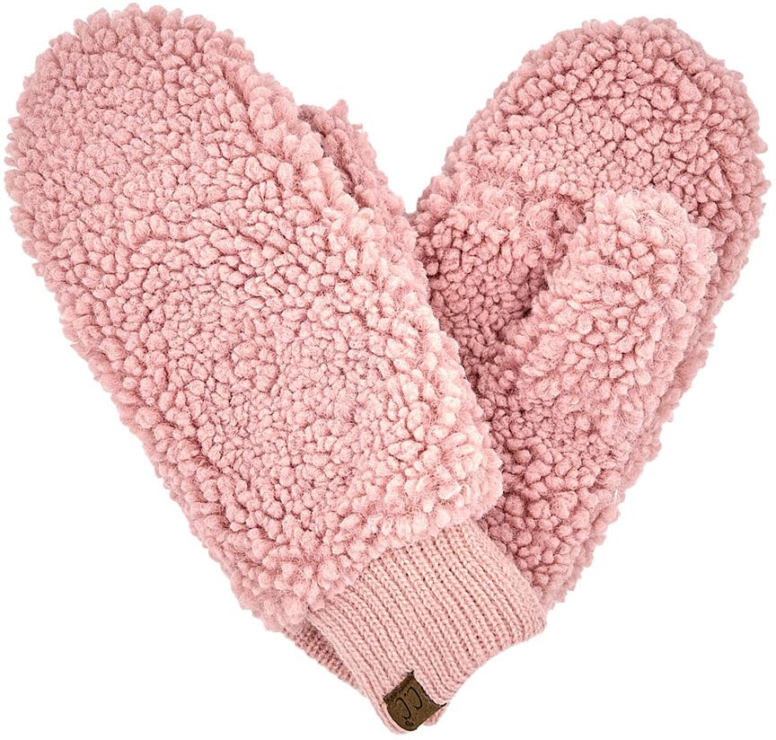 Faux Fur Convertible Mittens by Funky Junque