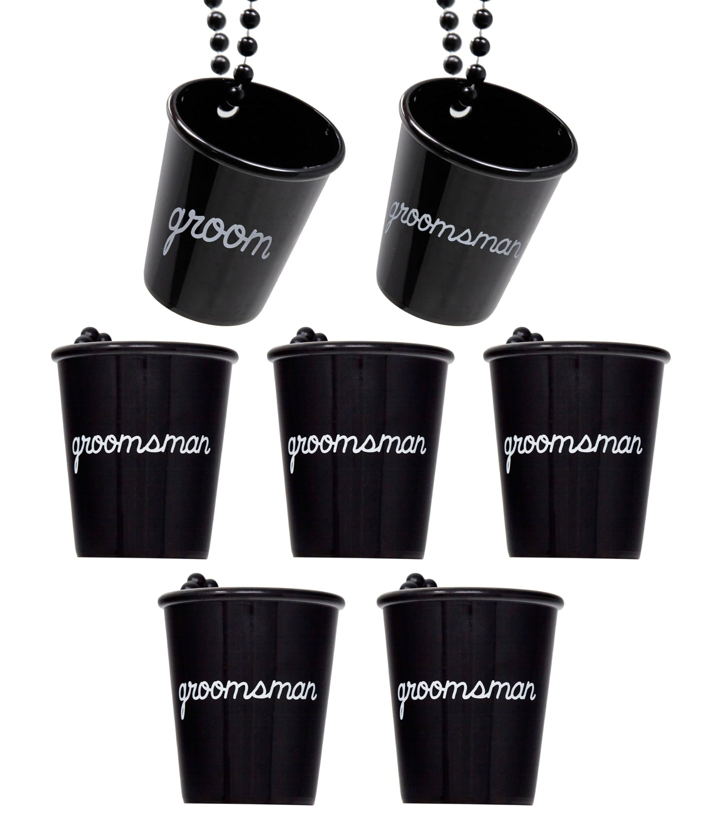Groom & Groomsman - Bachelor Party/Wedding Shot Glass Necklace