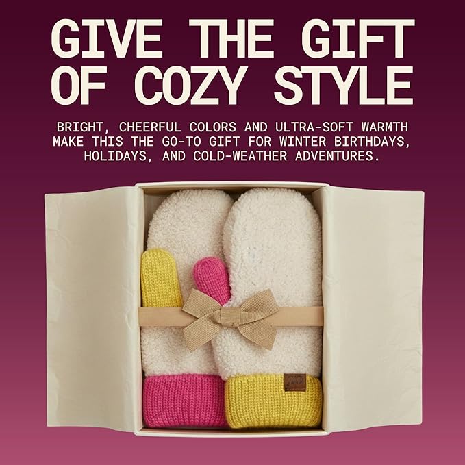 Sherpa 90s Colorblock Mittens