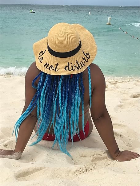 Do Not Disturb Embroidered Sun Hat by Funky Junque