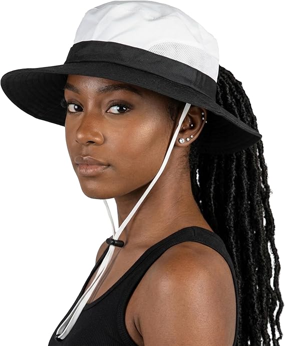 Multicolor Ponytail Bucket Hat by Funky Junque