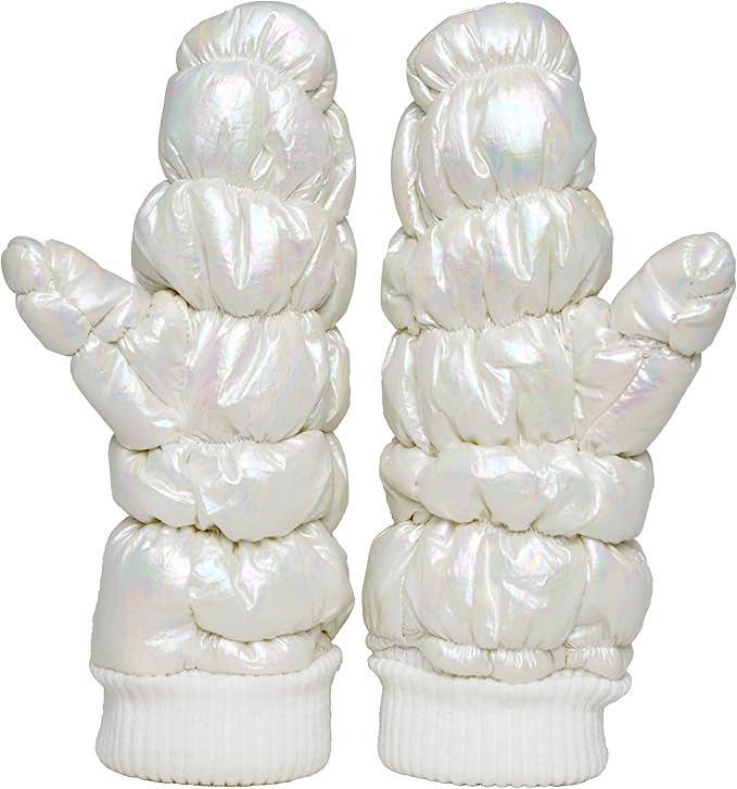 Fleece Lined Puffer Mittens