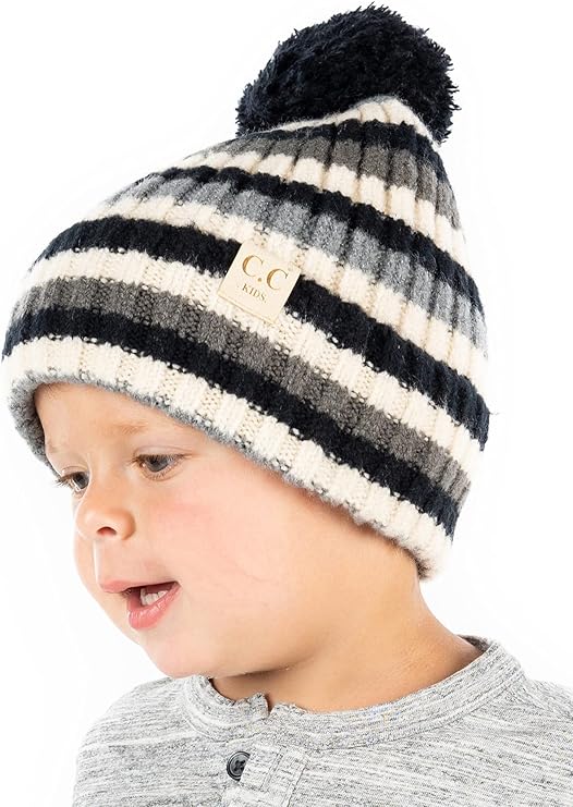 Kids Pom Beanie by Funky Junque