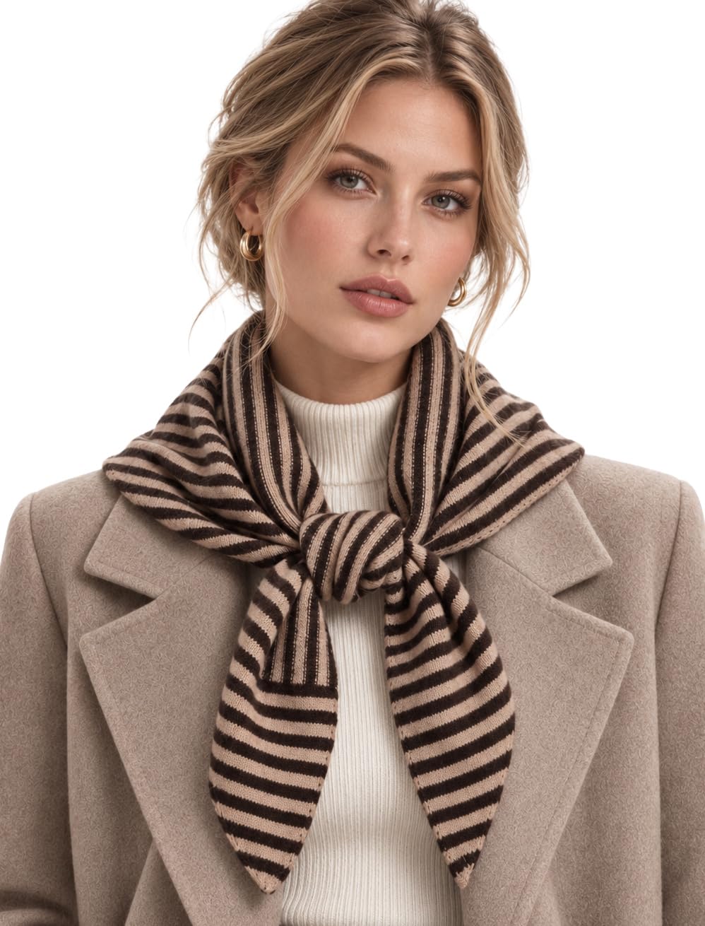 Wool Blend Triangle Scarf Head Wrap