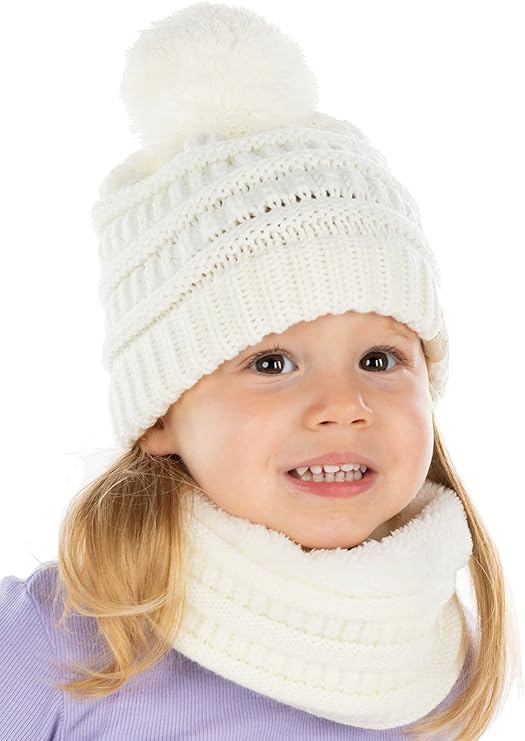Kids Beanie & Infinity Scarf Matching Set by Funky Junque