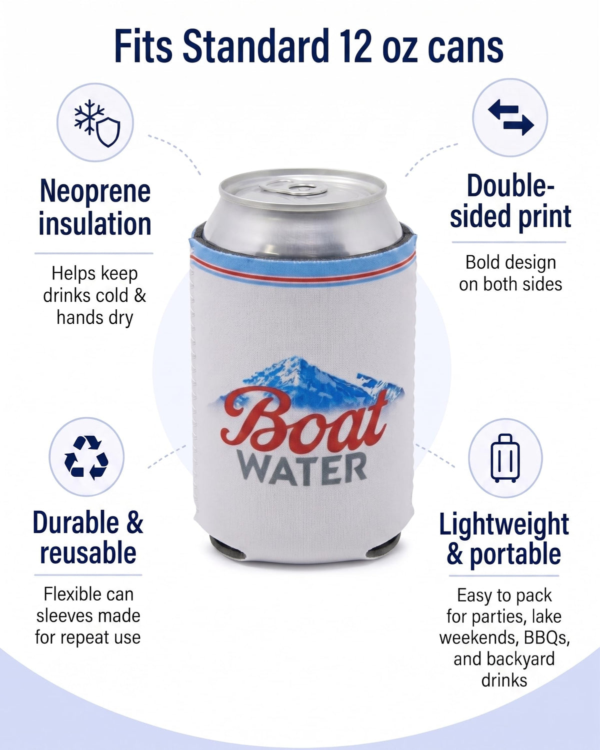 Can Cooler Sleeve 12 oz - Sayings