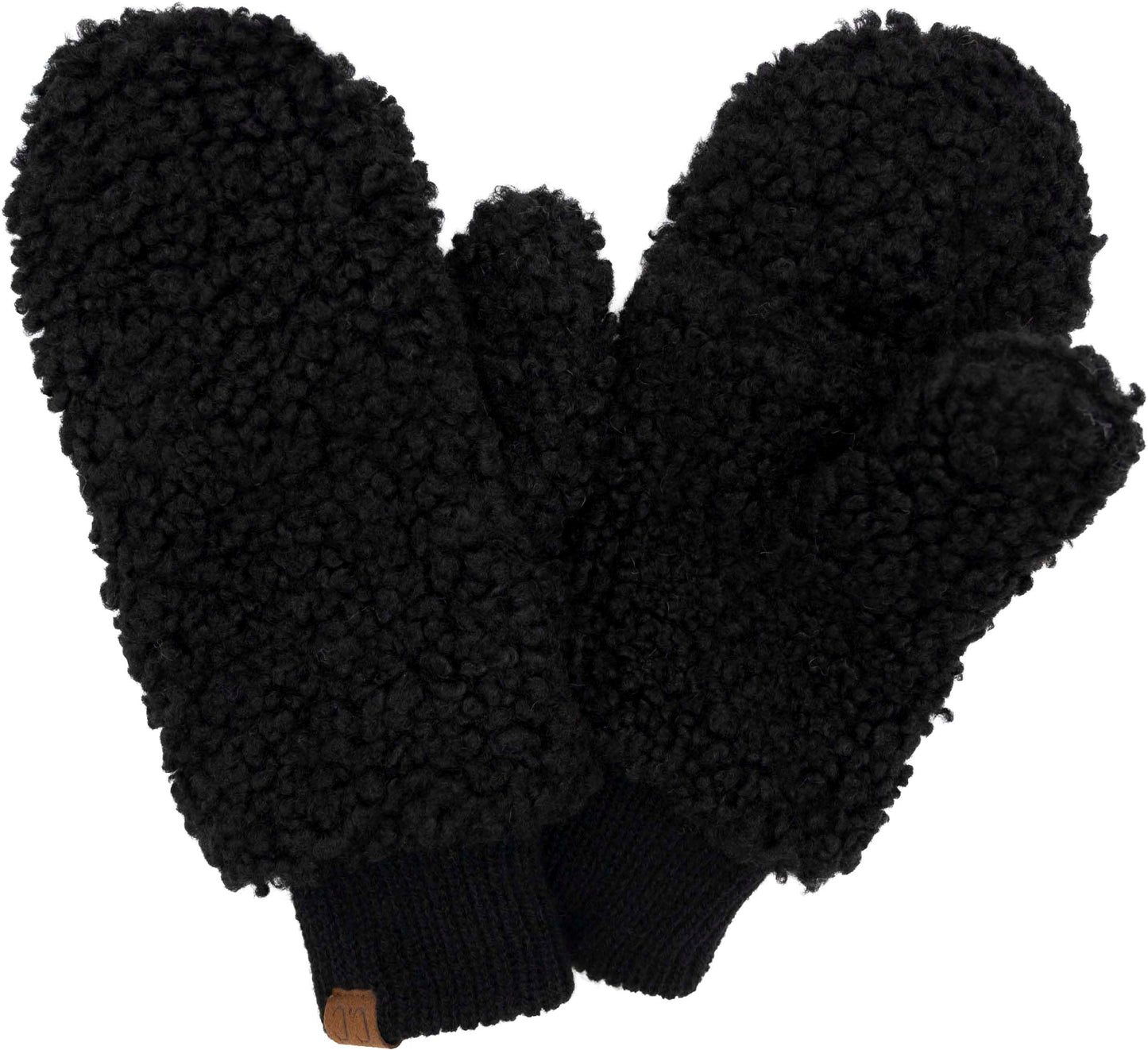 Faux Fur Convertible Mittens by Funky Junque