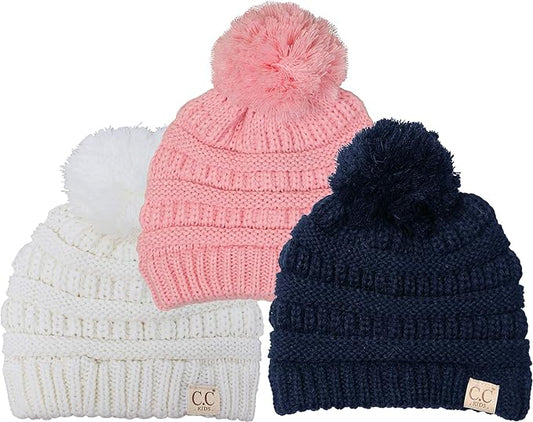 Kids Pom Beanie by Funky Junque