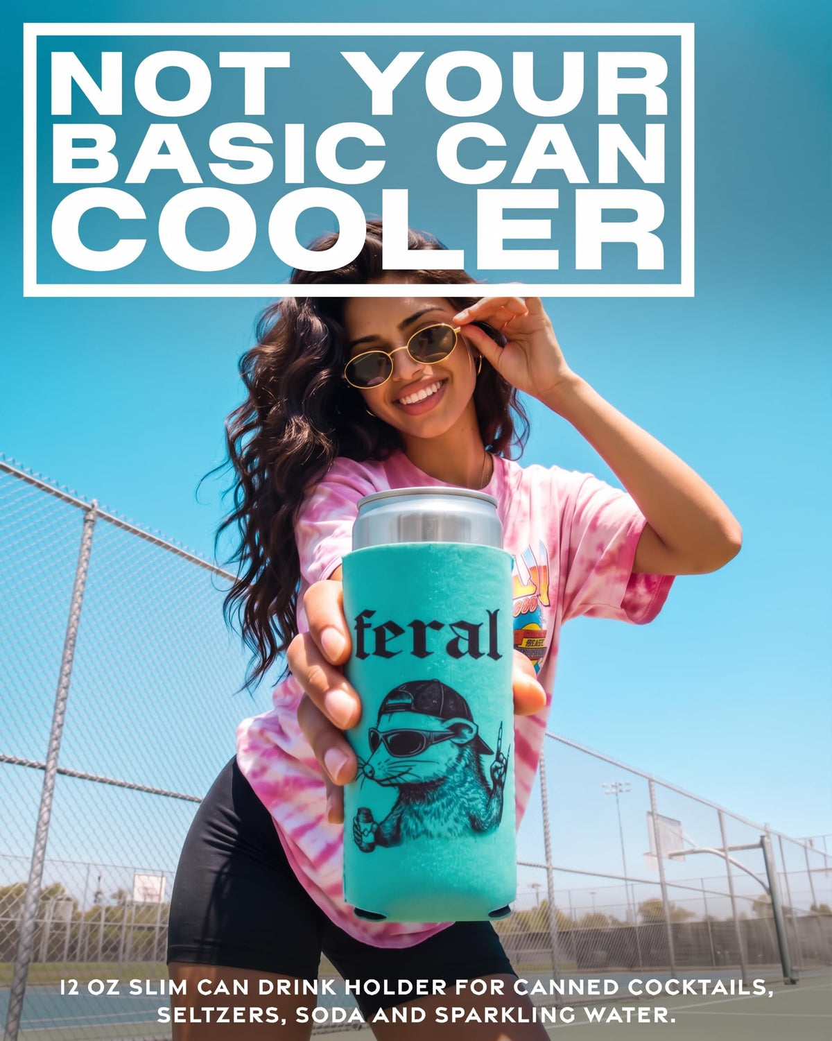 Slim Can Cooler 12 oz - Sayings