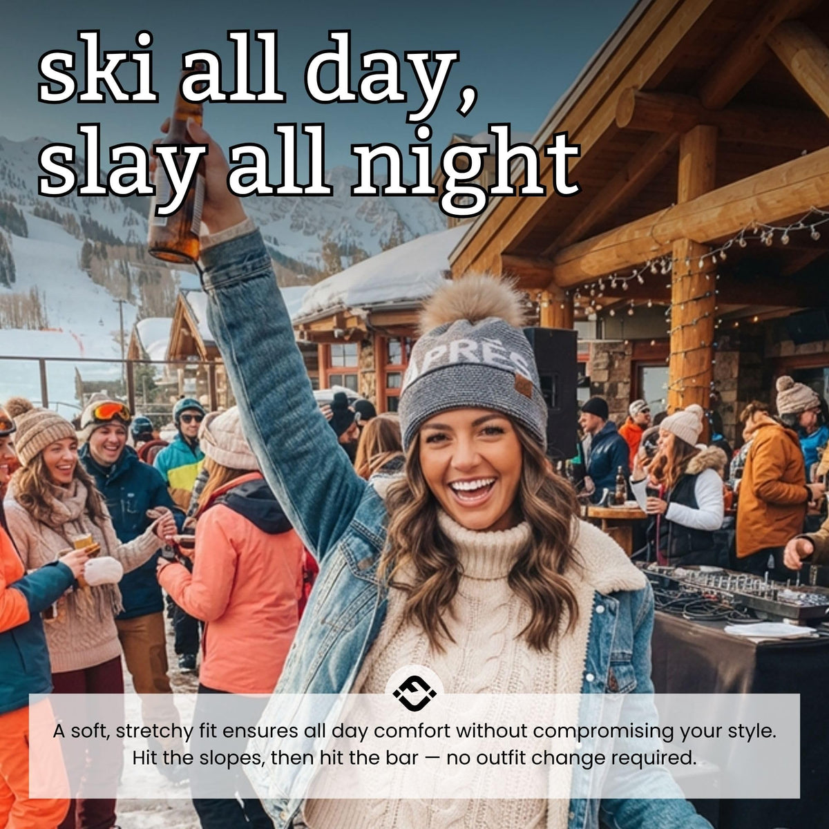 Après Ski Pom Pom Beanie