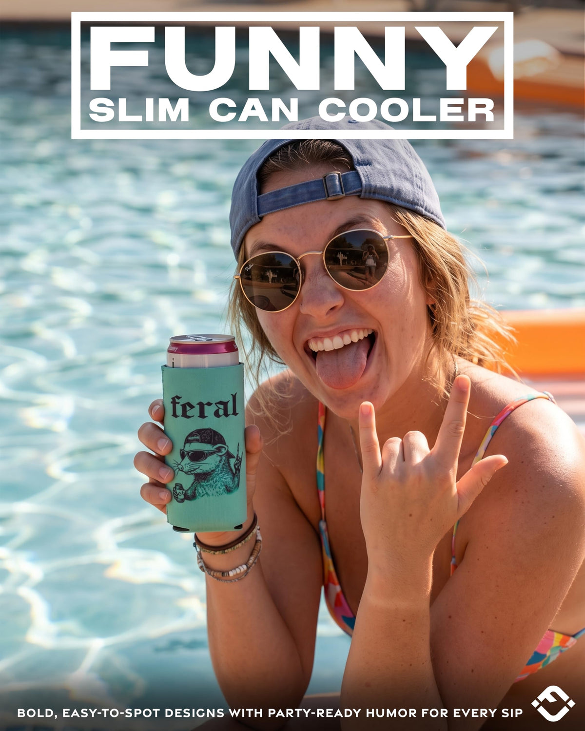 Slim Can Cooler 12 oz - Sayings