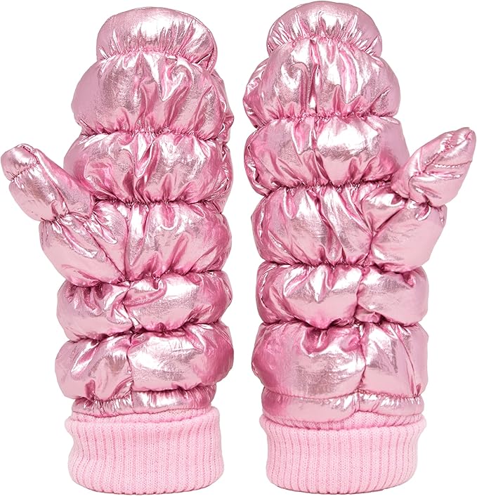 Fleece Lined Puffer Mittens