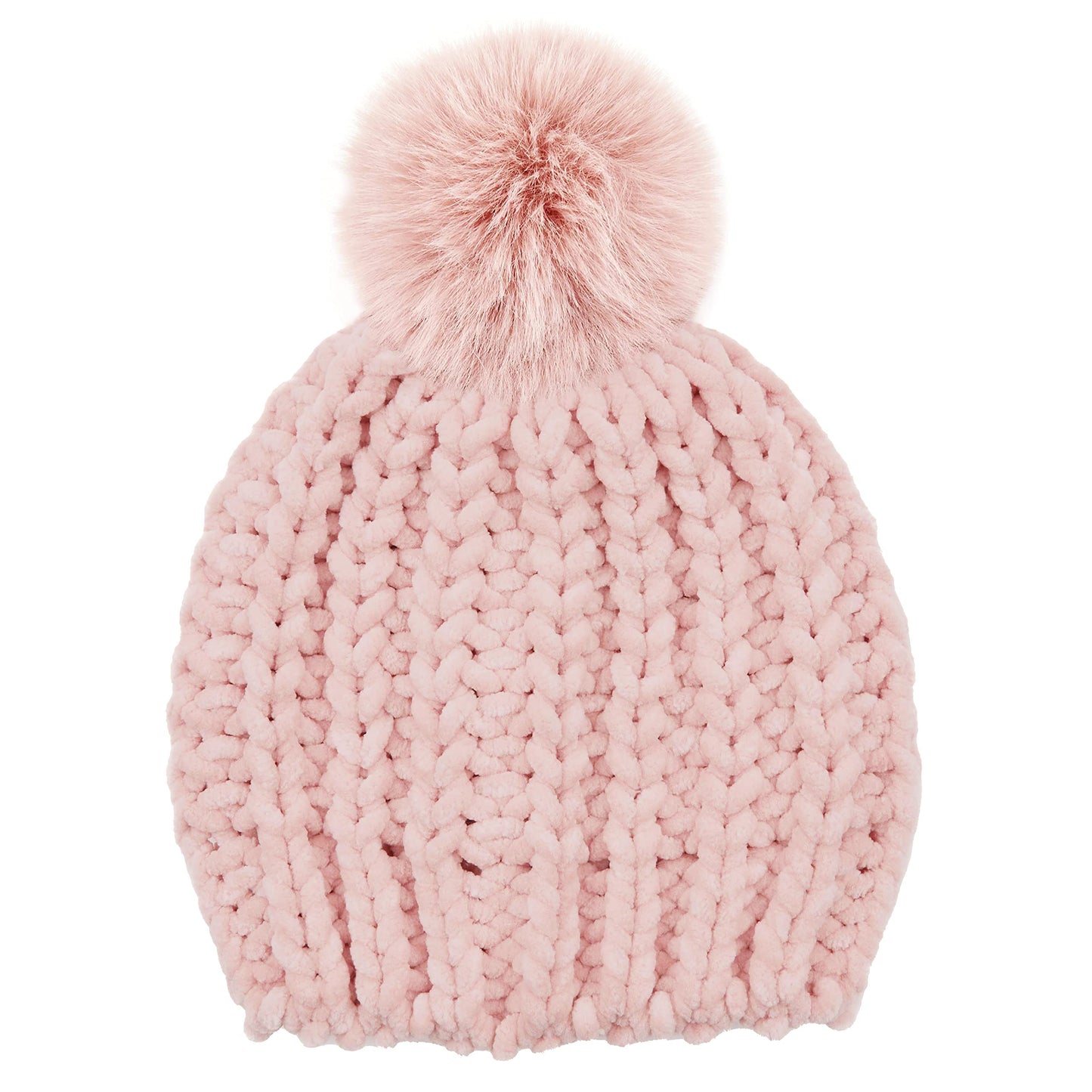 Chenille Confetti Knit Pom Beanie by Funky Junque