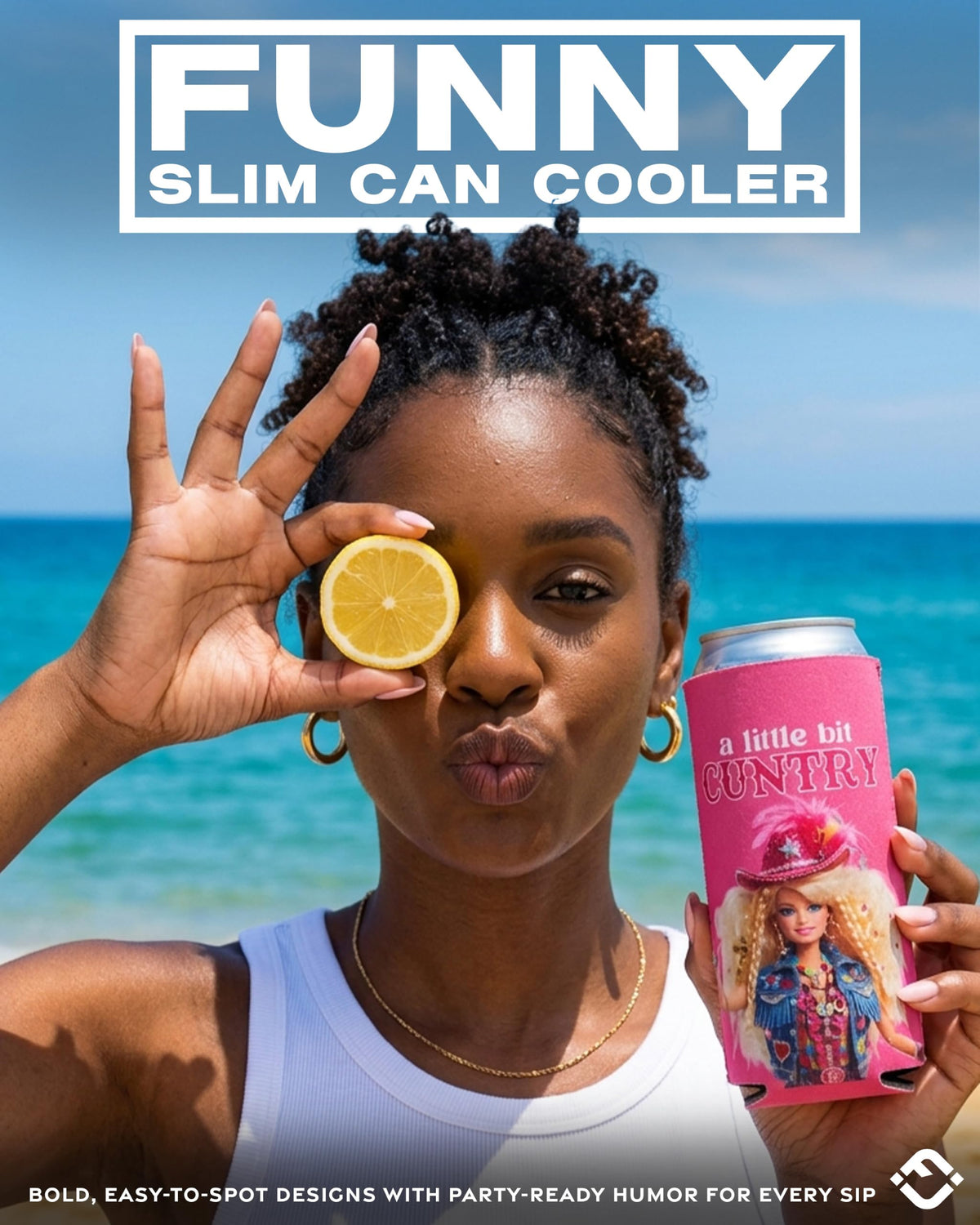 Slim Can Cooler 12 oz - Sayings