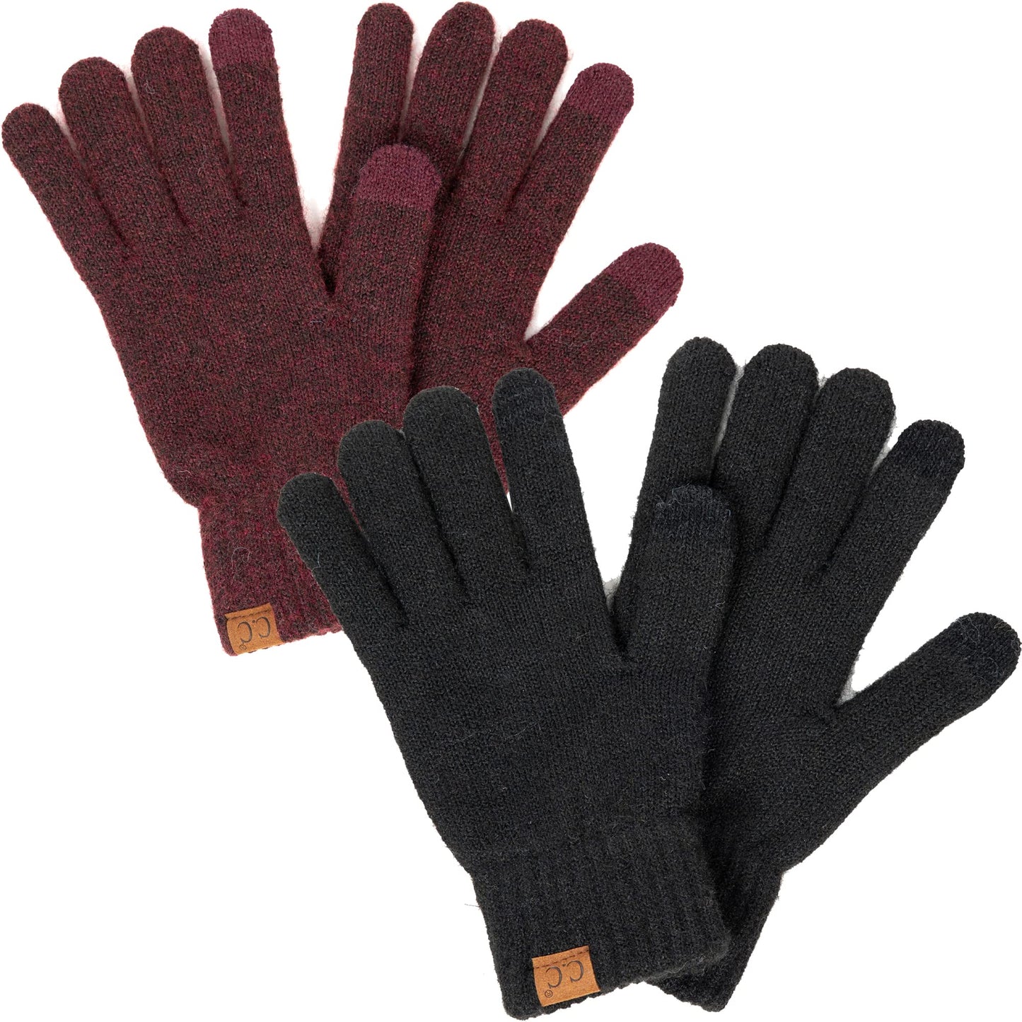 Warm Touchscreen Recycled Yarn Smart Tip Gloves