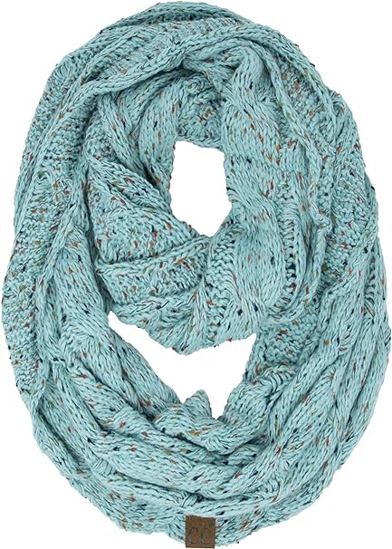 Confetti Knit Infinity Scarf by Funky Junque