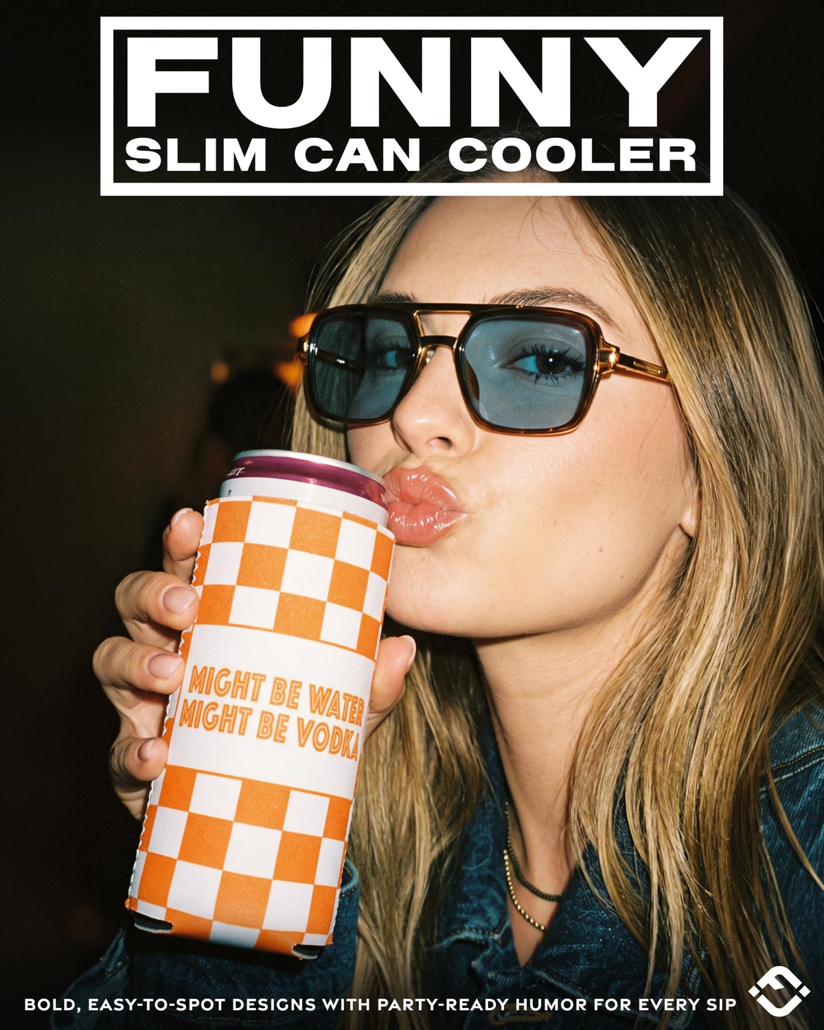 Slim Can Cooler 12 oz - Sayings