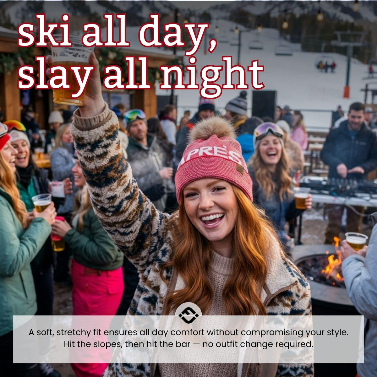 Après Ski Pom Pom Beanie