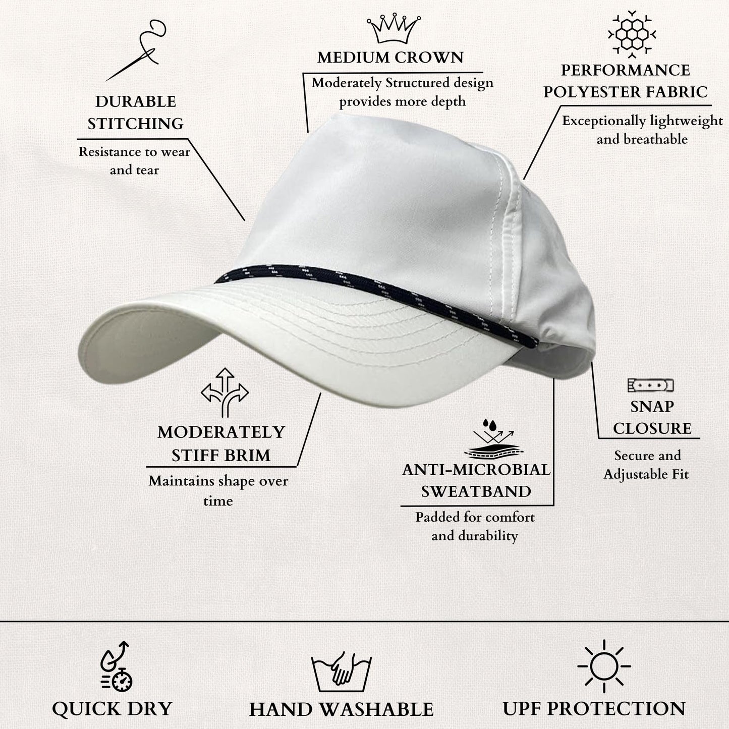 Retro Rope Golf Hats by Funky Junque