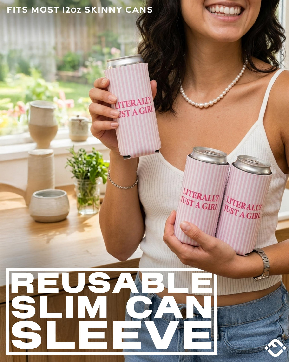 Slim Can Cooler 12 oz - Sayings