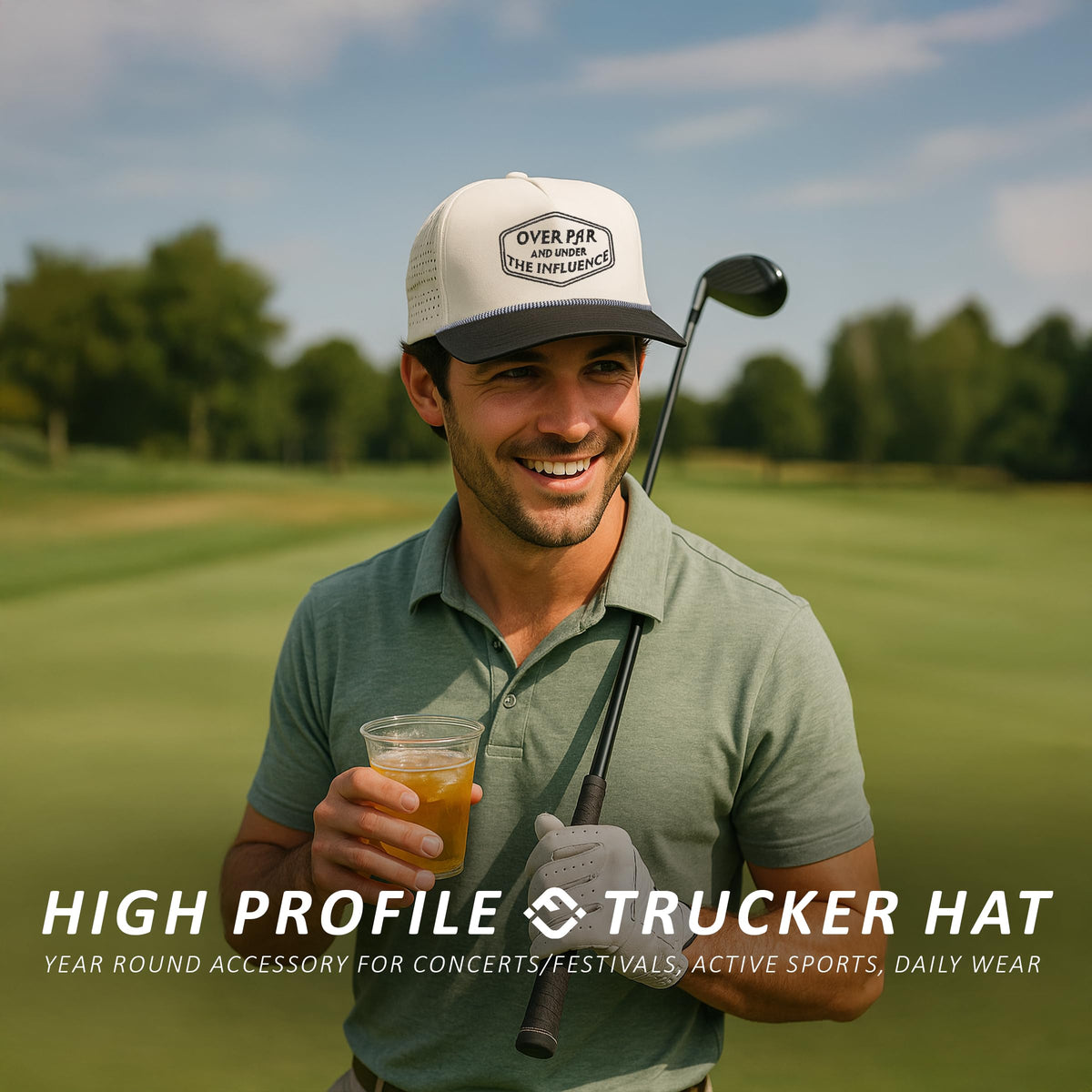 Golf Trucker Snapback Hat - Sayings
