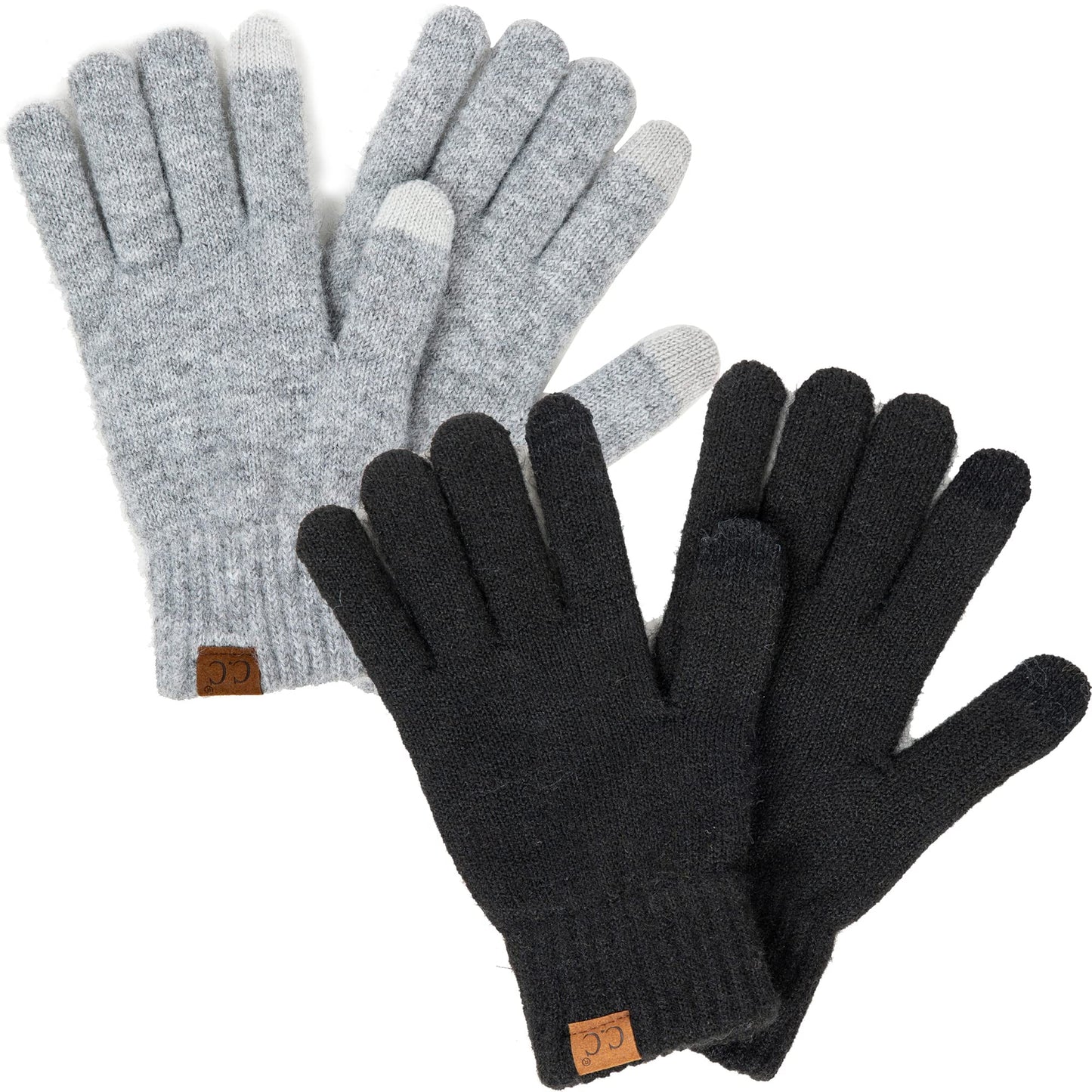 Warm Touchscreen Recycled Yarn Smart Tip Gloves