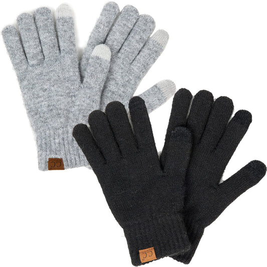 Warm Touchscreen Recycled Yarn Smart Tip Gloves